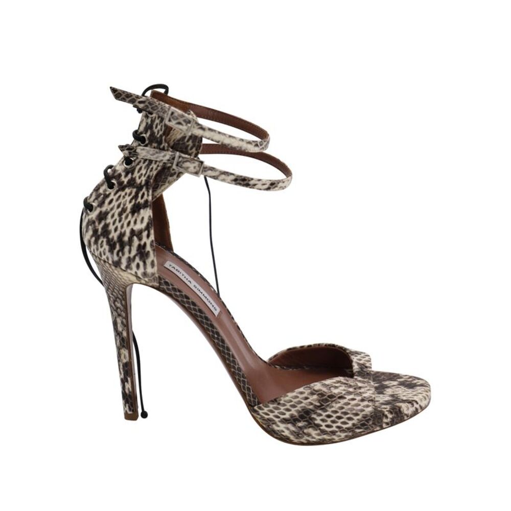 Tabitha Simmons Viva Snake-effect Ankle Heels in Multicolor Leather